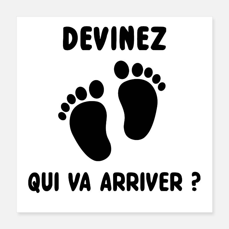 Devinez qui va arriver? Poster 40 x 40 cm