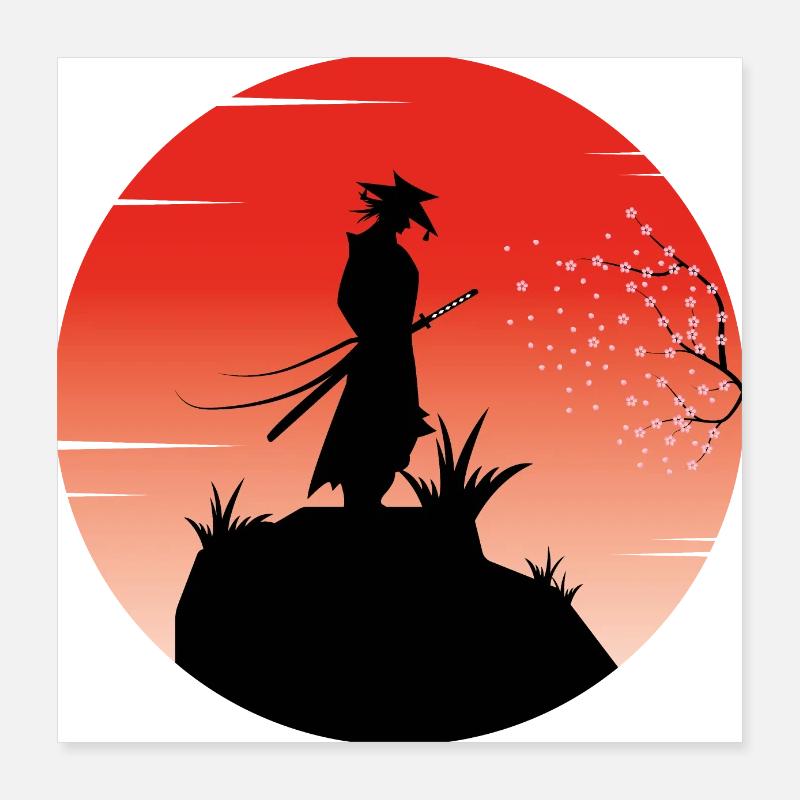 Samurai Poster 40x40 cm