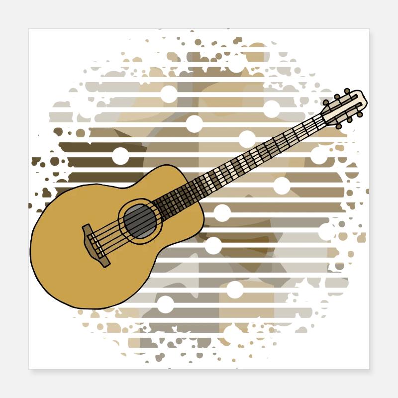 Guitar Poster 16" x 16" (40x40 cm)