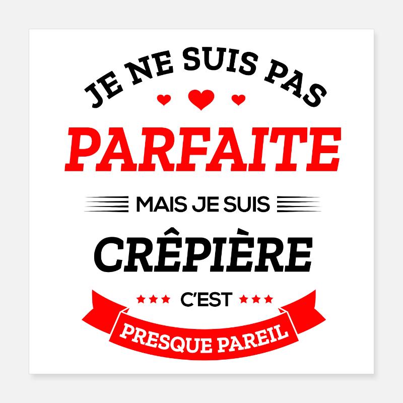 CRÊPIÈRE PARFAITE Poster 40 x 40 cm