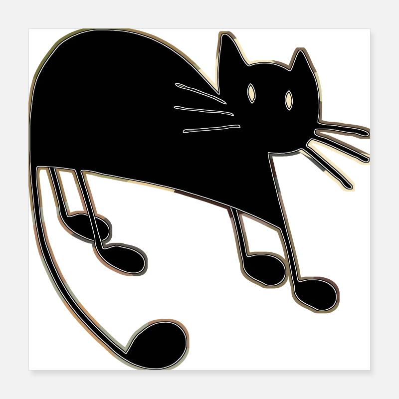 Katze Poster 40x40 cm
