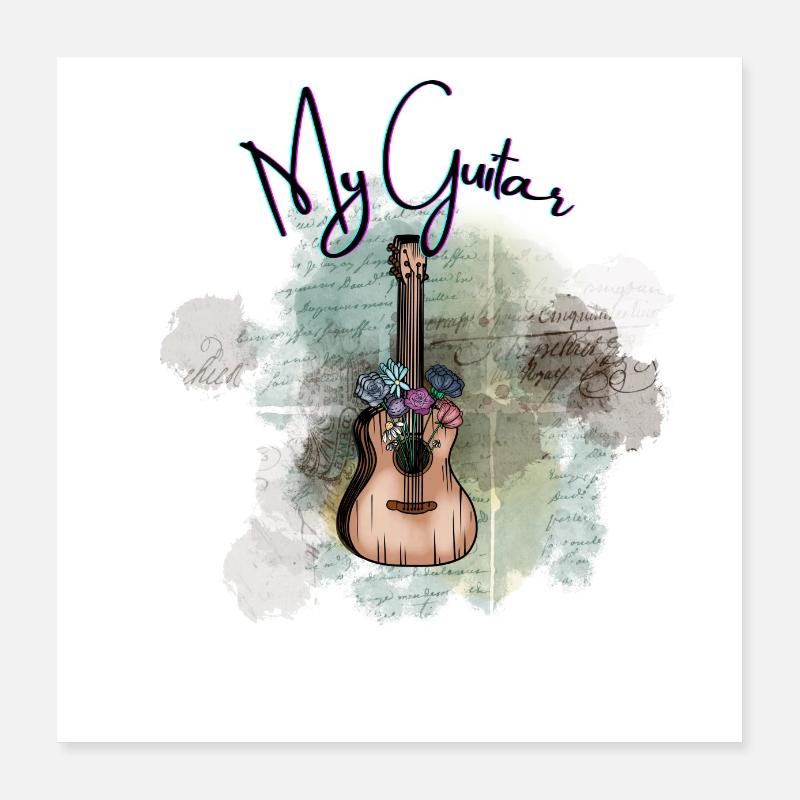 my guitar Poster 16" x 16" (40x40 cm)