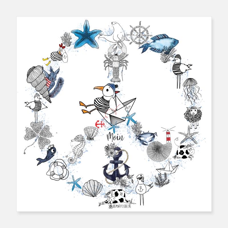 Peace Poster 16" x 16" (40x40 cm)