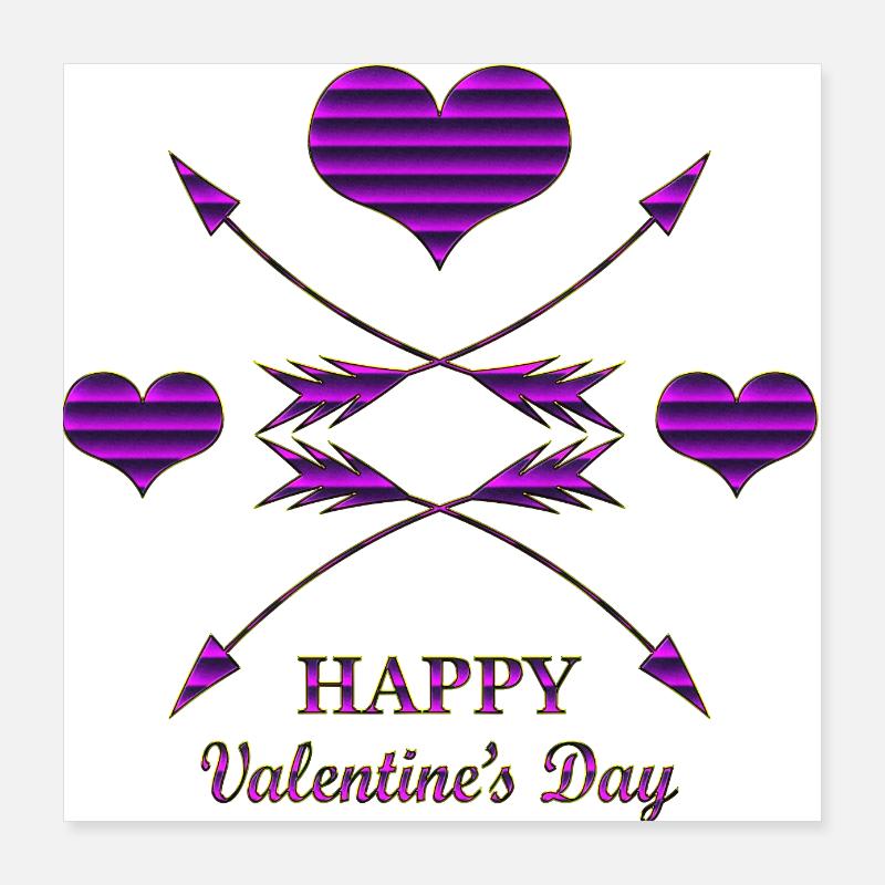 Valentinstag Valentinstag Poster 40x40 cm