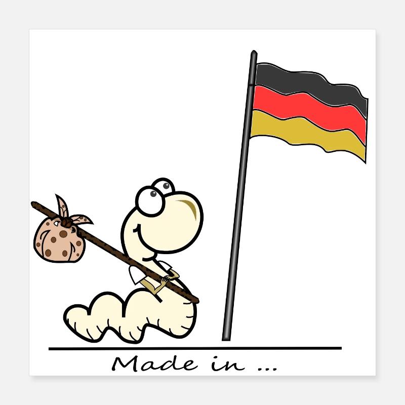 "Made in Germany" Poster 40x40 cm