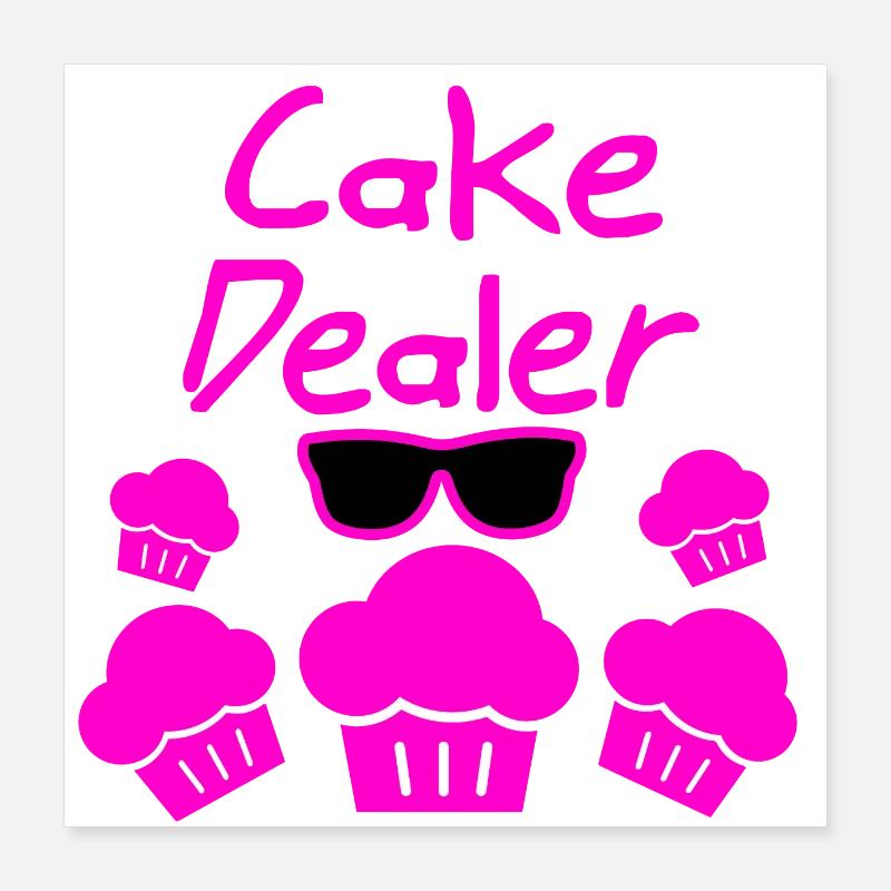 Gâteau Poster 40 x 40 cm