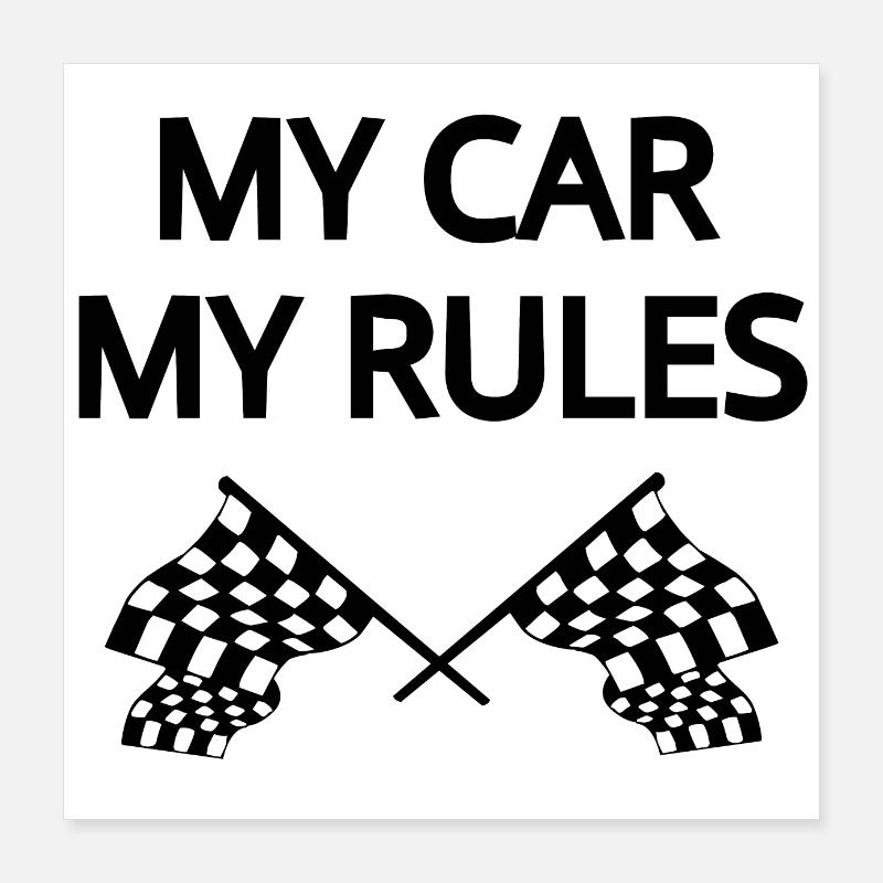 Car Poster 16" x 16" (40x40 cm)