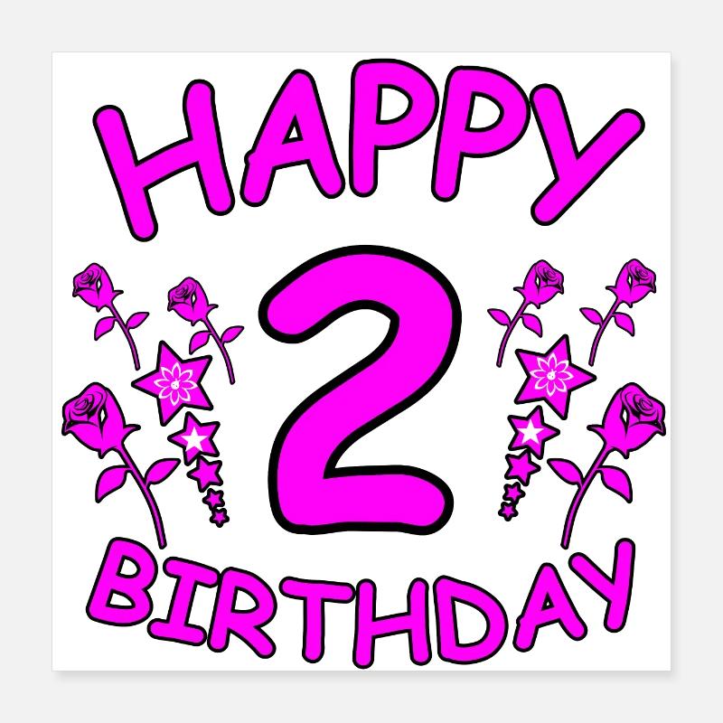 Anniversaire Poster 40 x 40 cm