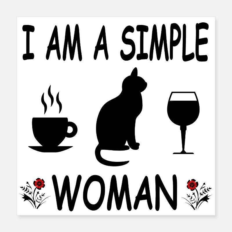 Cat Poster 16" x 16" (40x40 cm)