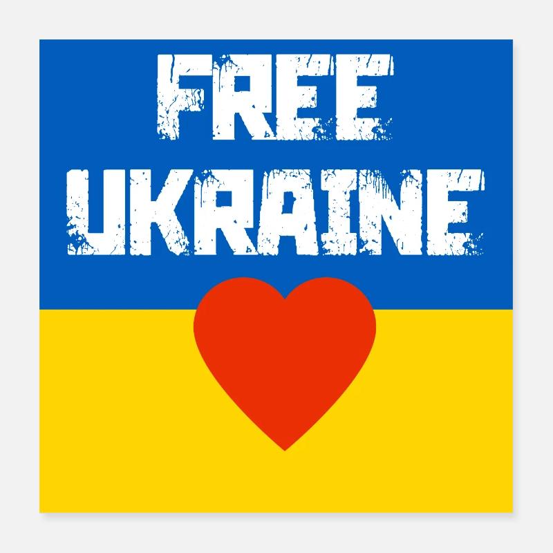 Ucraina Poster 40x40 cm
