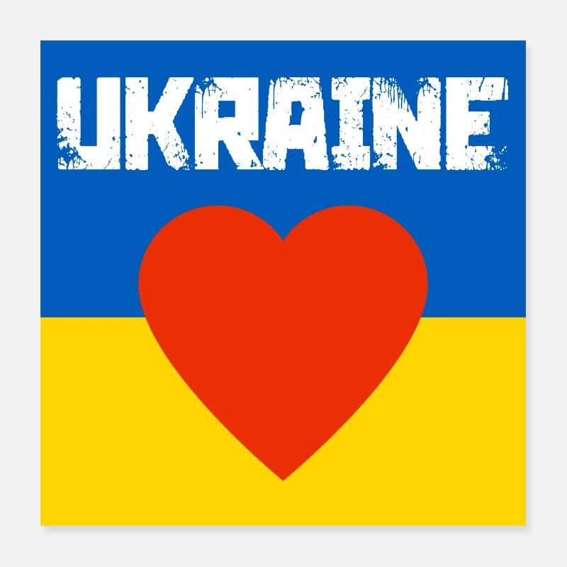Ucraina Poster 40x40 cm