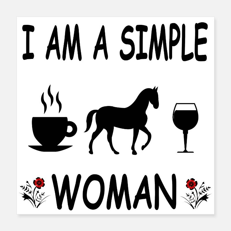 Cheval Poster 40 x 40 cm