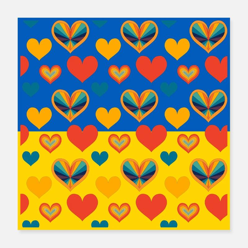 Ukraine Poster 40 x 40 cm