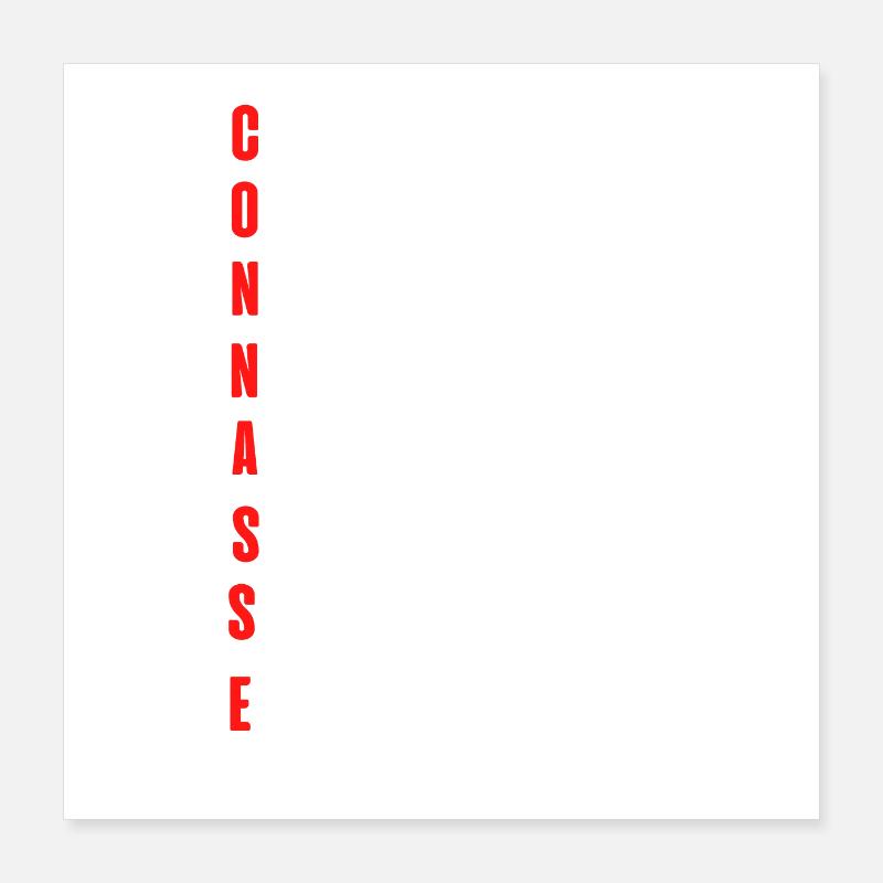 connasse Poster 40 x 40 cm