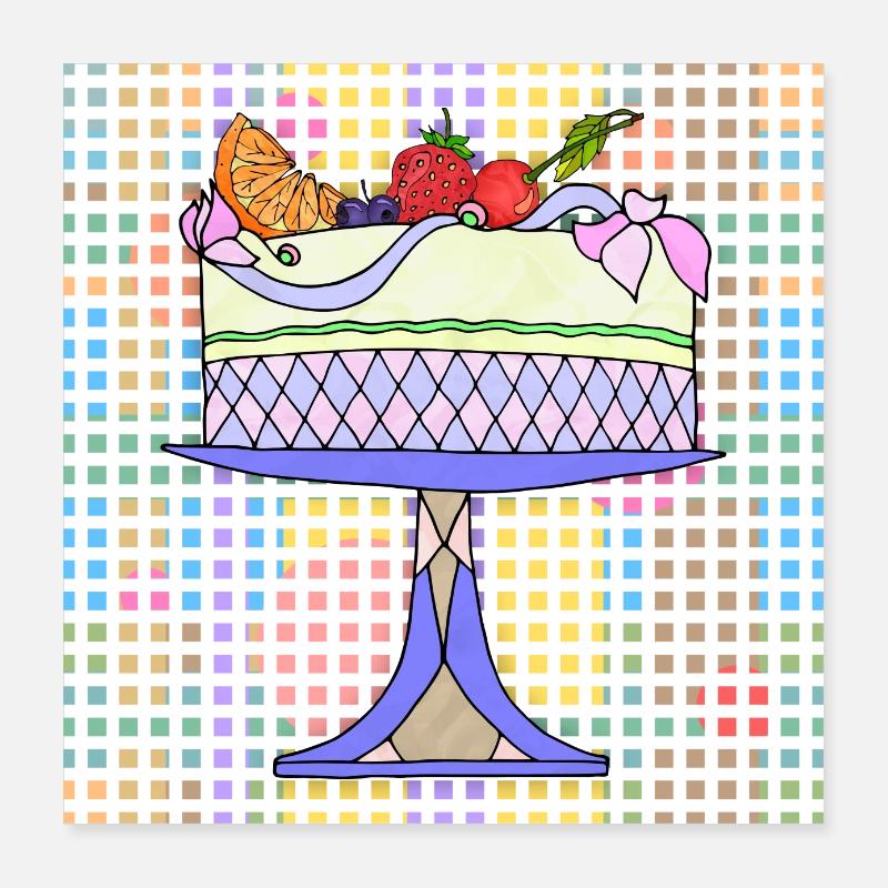 Cake Poster 16" x 16" (40x40 cm)