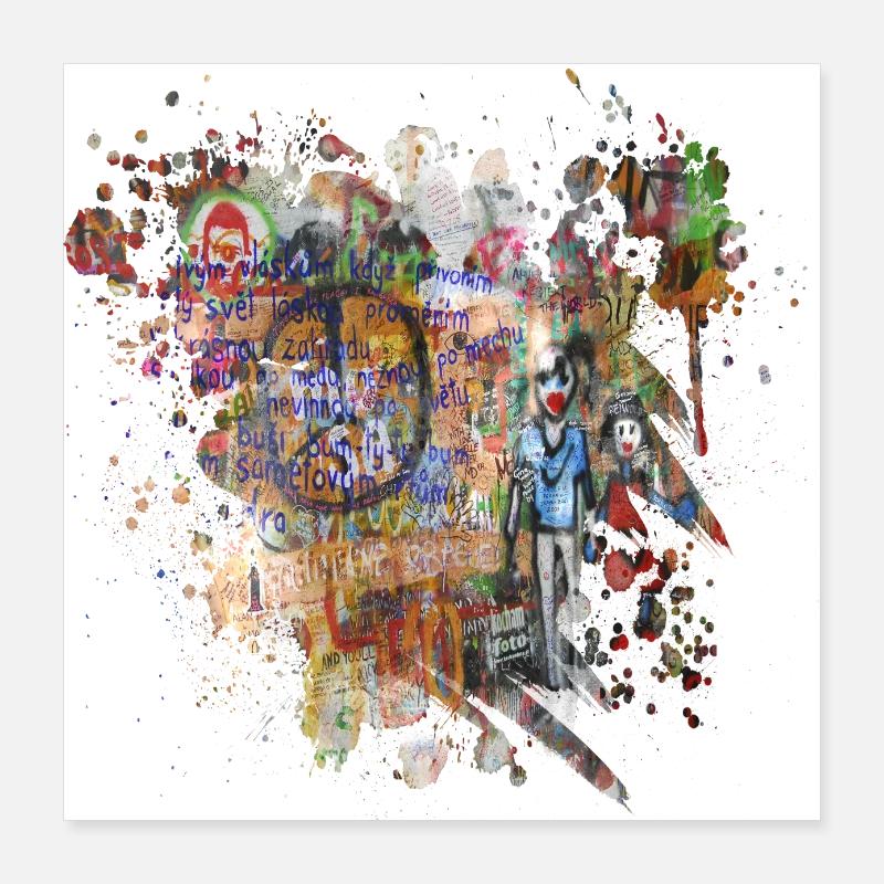 Graffiti-Spray Poster 40x40 cm