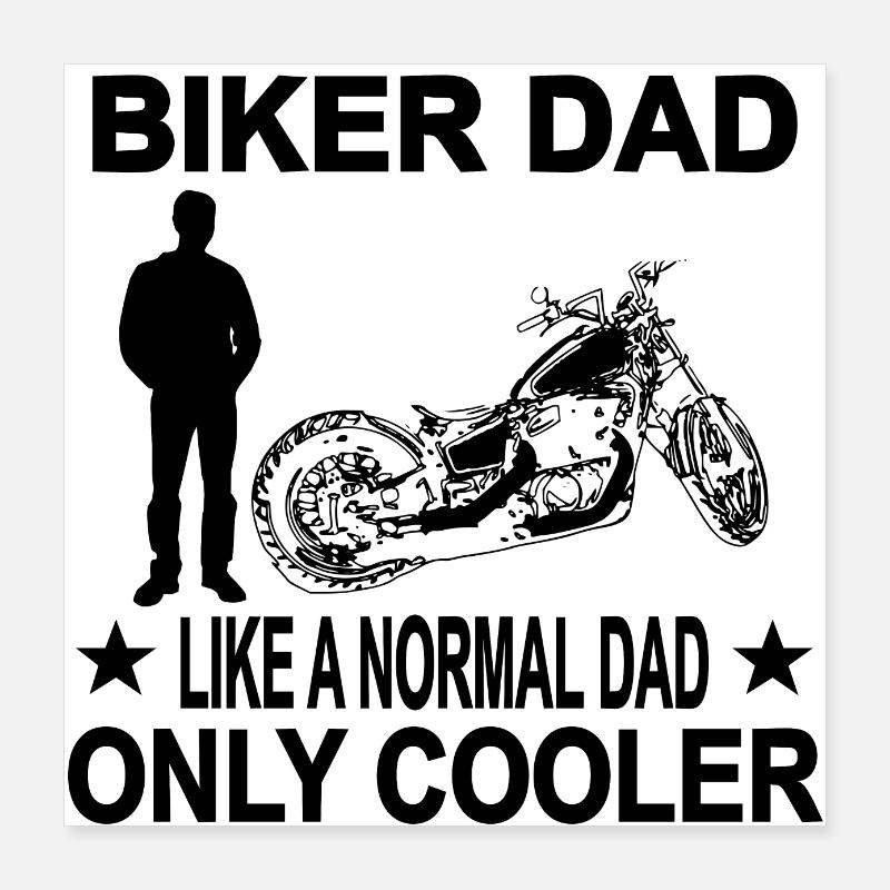 Motocyclette Poster 40 x 40 cm