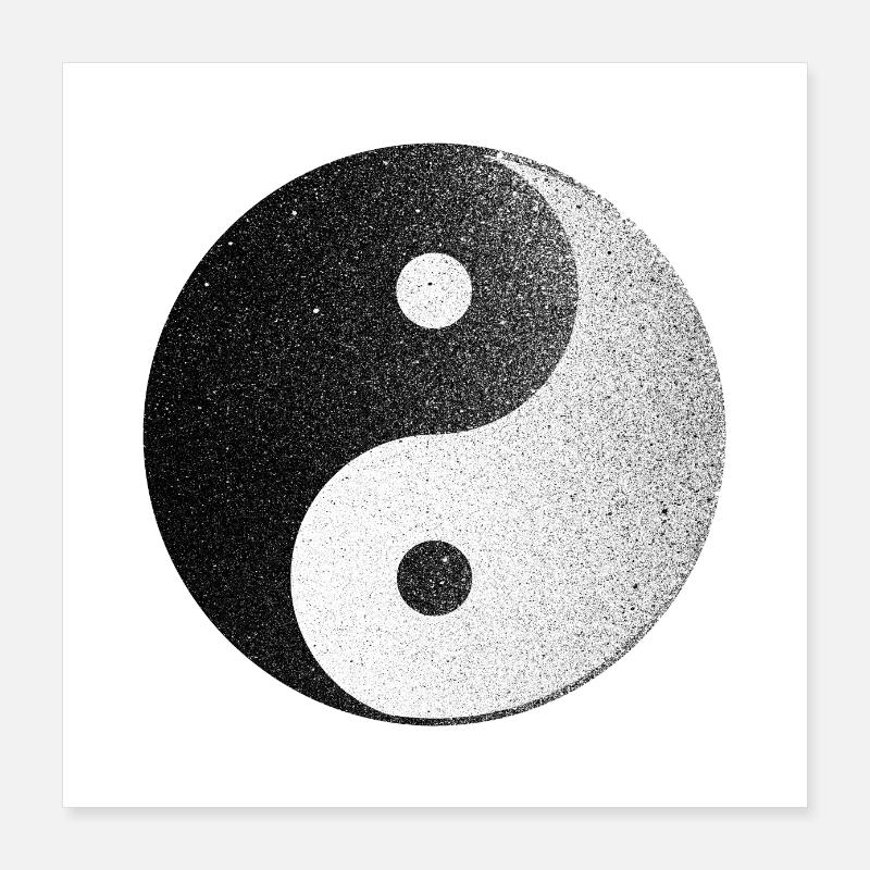Ying et Yang Poster 40 x 40 cm
