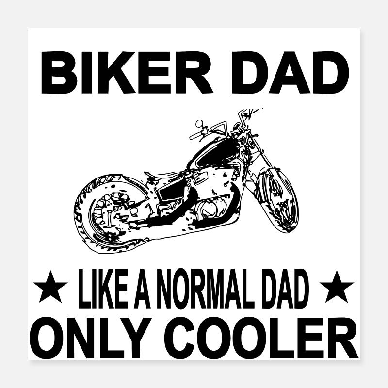 Motorcykel Poster 40x40 cm