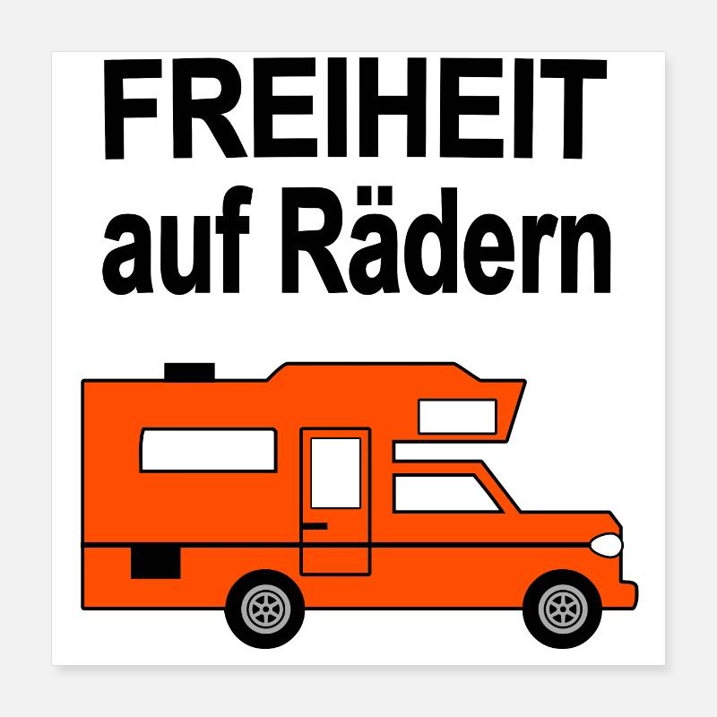 Camper Poster 40x40 cm