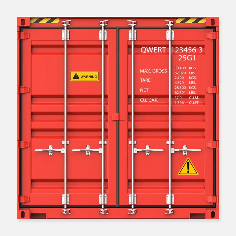 Container Poster 40x40 cm