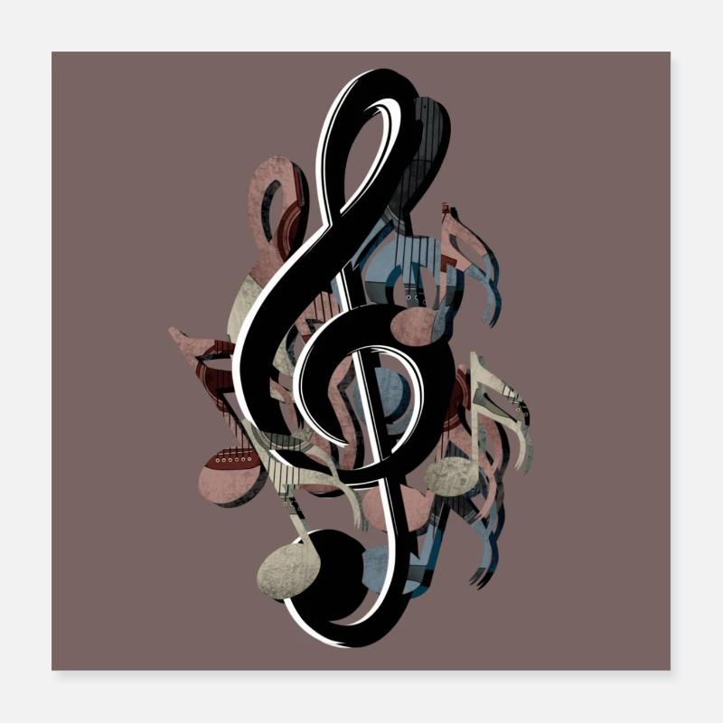 Clé Poster 40 x 40 cm