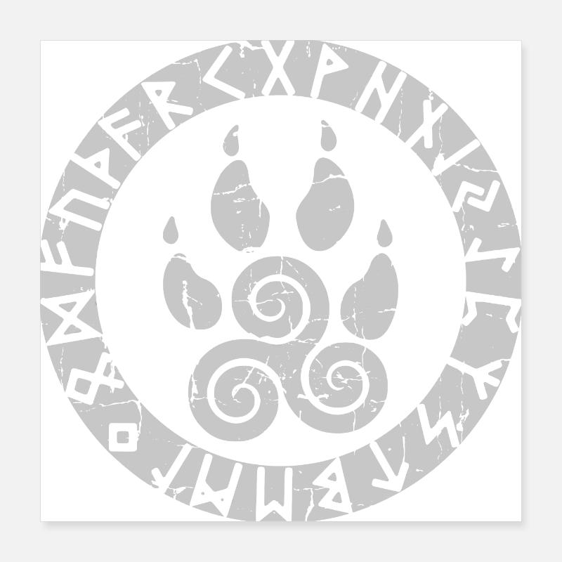 Viking Symbol Poster 40x40 cm