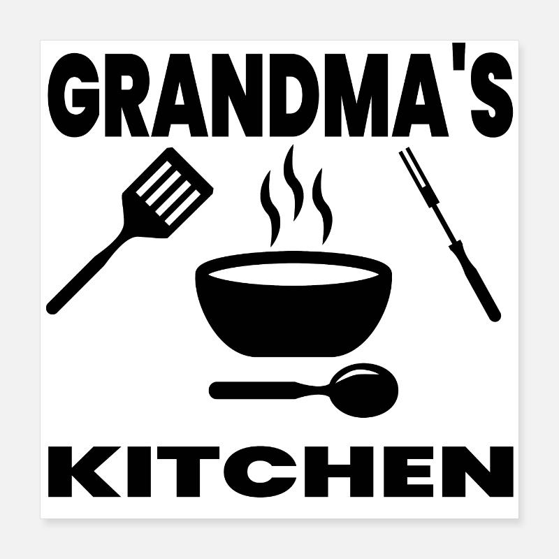 Grand-mère Poster 40 x 40 cm