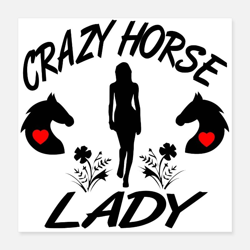 Pferd Poster 40x40 cm