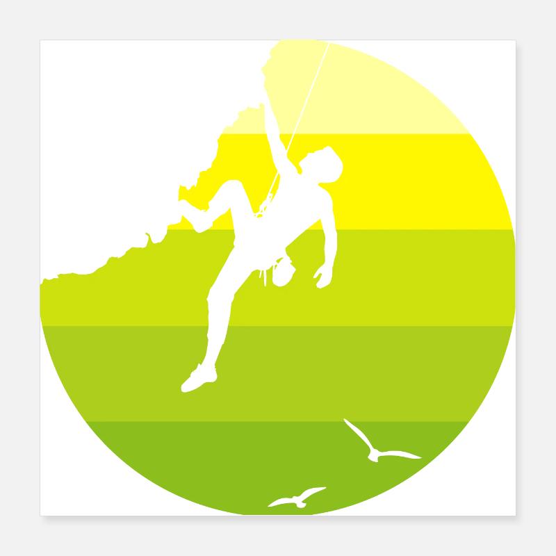 Climbing Poster 16" x 16" (40x40 cm)