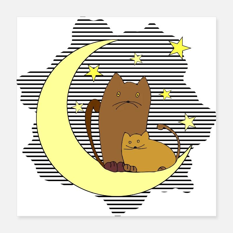 Cats Poster 16" x 16" (40x40 cm)