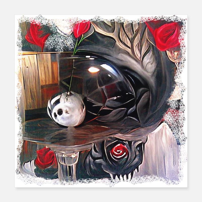 Demonic table ritual Poster 16" x 16" (40x40 cm)