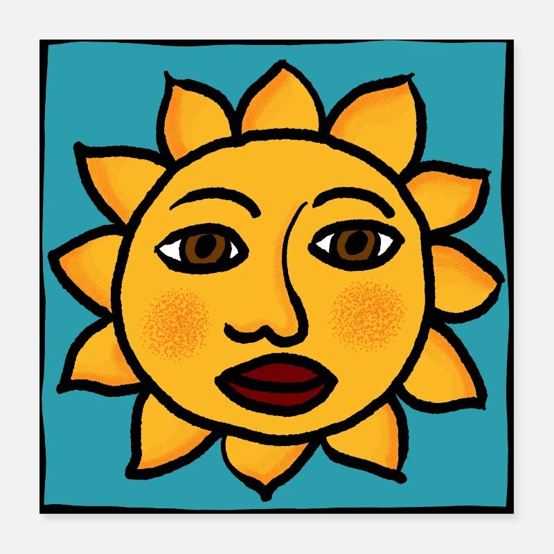 Sole Poster 40x40 cm