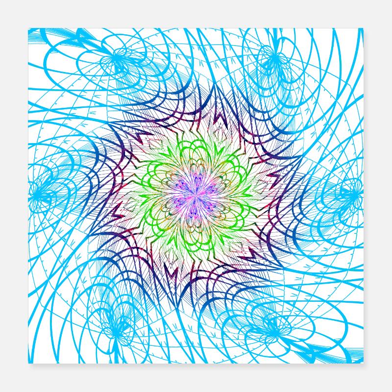 Ascent to a pattern of wisdom Poster 40 x 40 cm