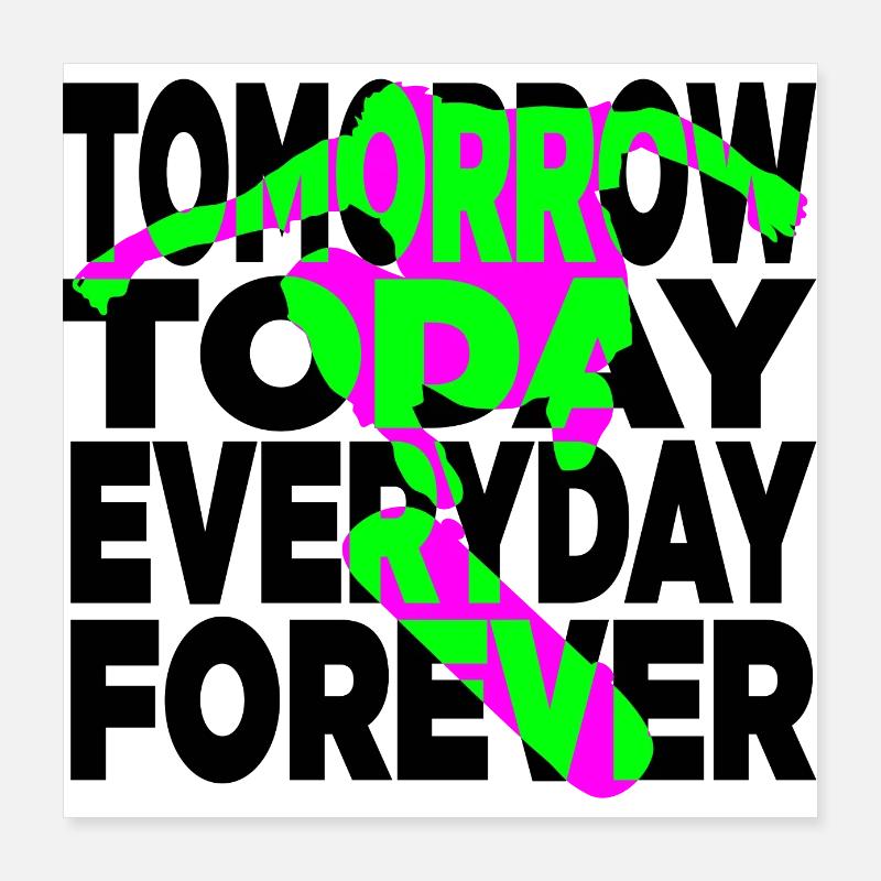 Skateboarding forever Poster 16" x 16" (40x40 cm)