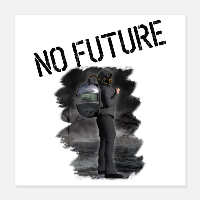 No Future Poster 40 x 40 cm