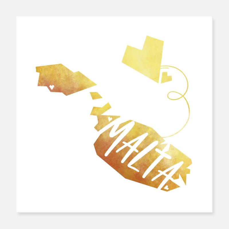 Malta Poster 16" x 16" (40x40 cm)