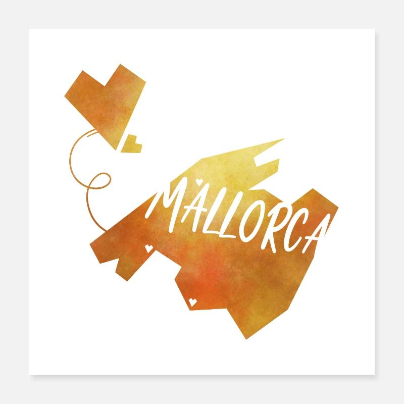Majorque Poster 40 x 40 cm