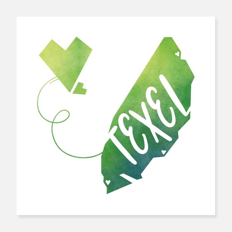 Texel Poster 40 x 40 cm