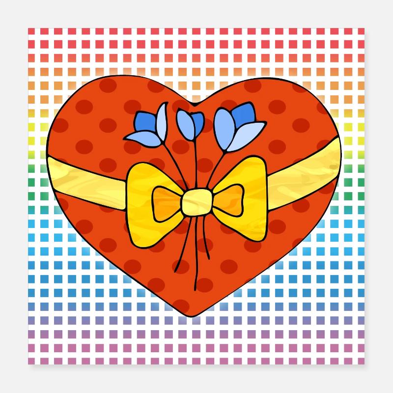 Heart Poster 16" x 16" (40x40 cm)