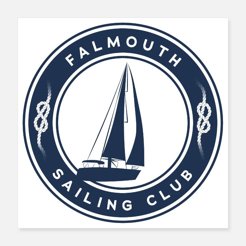 Falmouth Cornwall Poster 16" x 16" (40x40 cm)