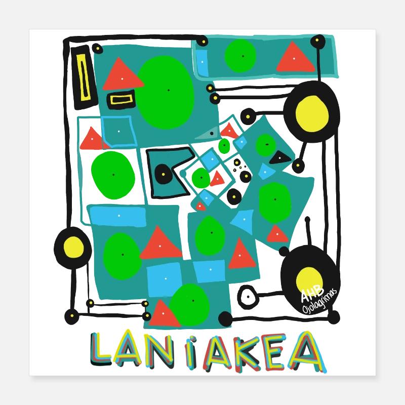 LANIAKEA c.Amélioré Poster 40 x 40 cm