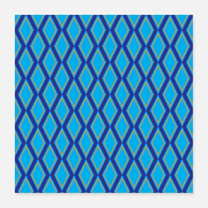 Diamantmuster Poster 40x40 cm