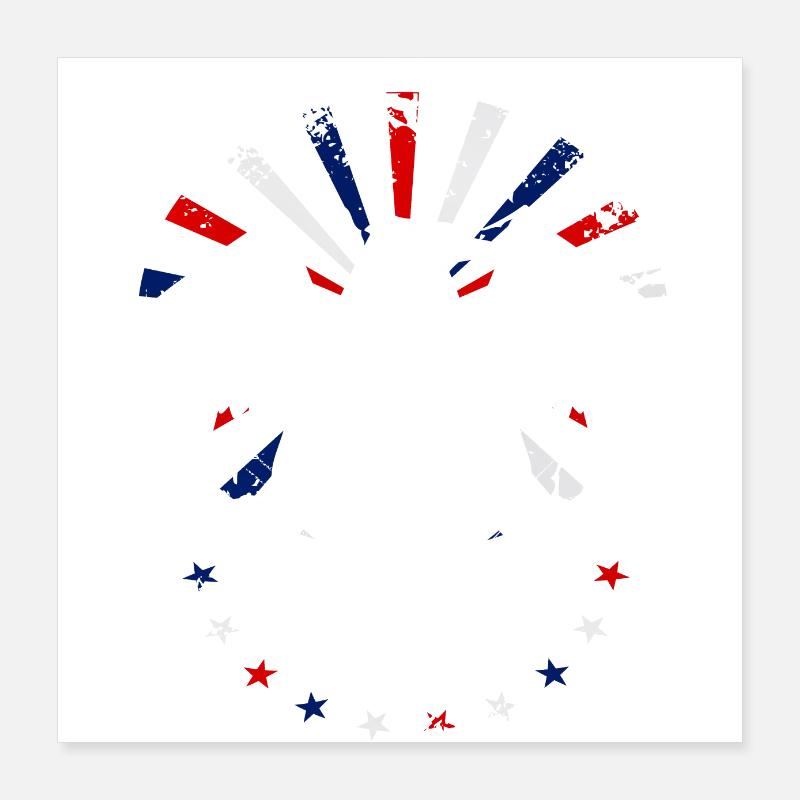 E Pluribus Unum with US flag and eagle Poster 16" x 16" (40x40 cm)