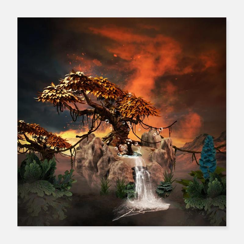 the old tree Poster 16" x 16" (40x40 cm)