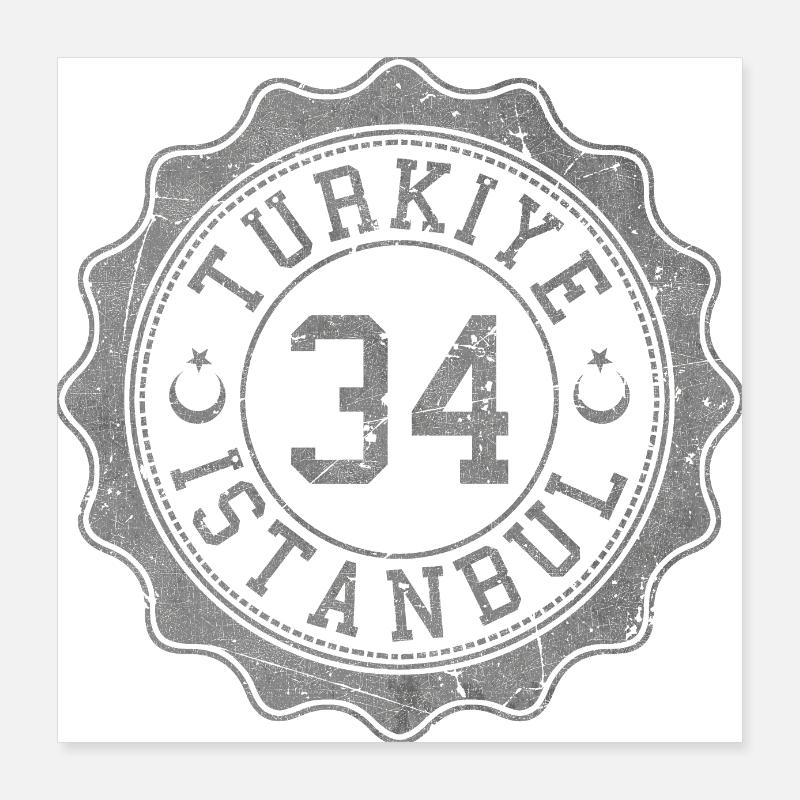 Istanbul Poster 16" x 16" (40x40 cm)