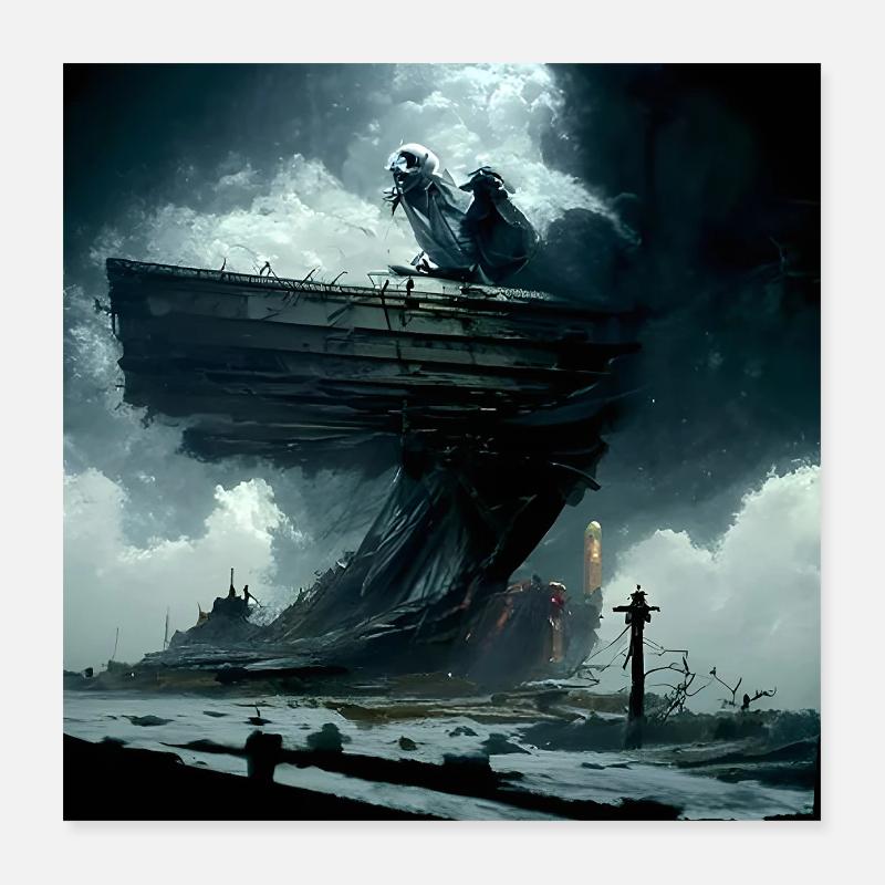 Ghostship Poster 16" x 16" (40x40 cm)