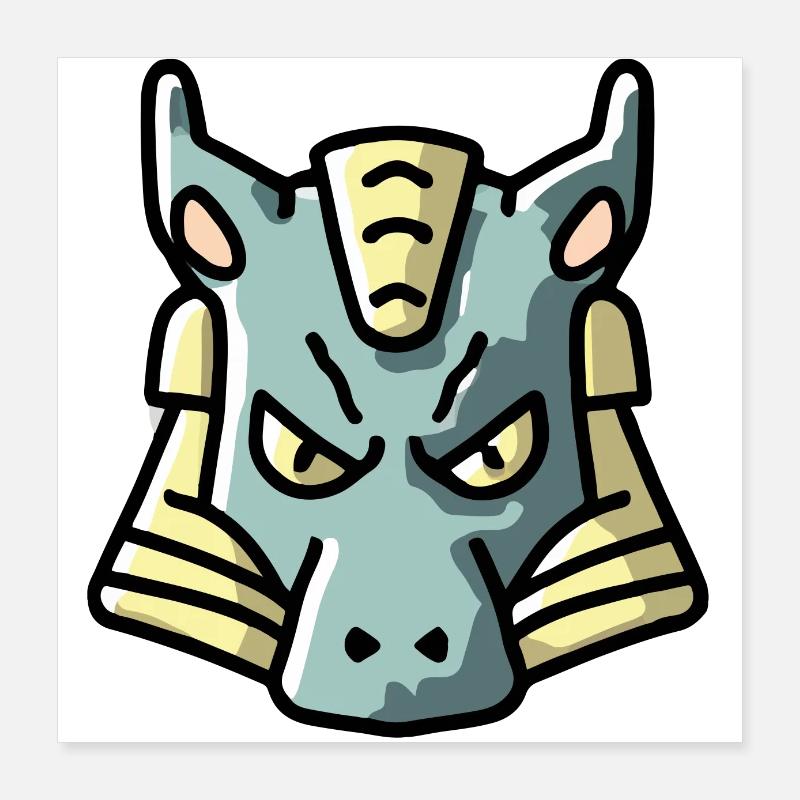 Dragon à l’air plus fin Poster 40 x 40 cm