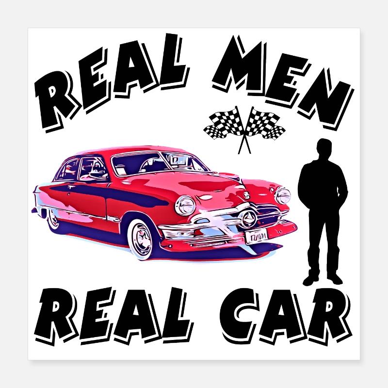 Voiture Poster 40 x 40 cm