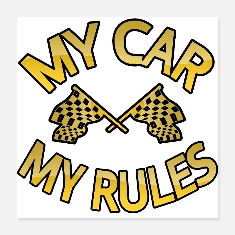 Car Poster 16" x 16" (40x40 cm)